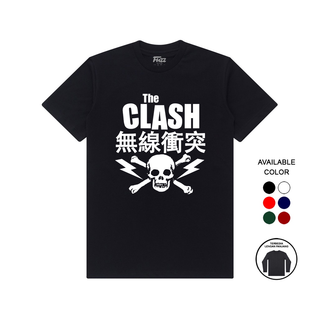 KAOS BAND THE CLASH T SHIRT BAJU DISTRO MUSIK PUNK ROCK PRIA WANITA PREMIUM ORIGINAL BANDUNG