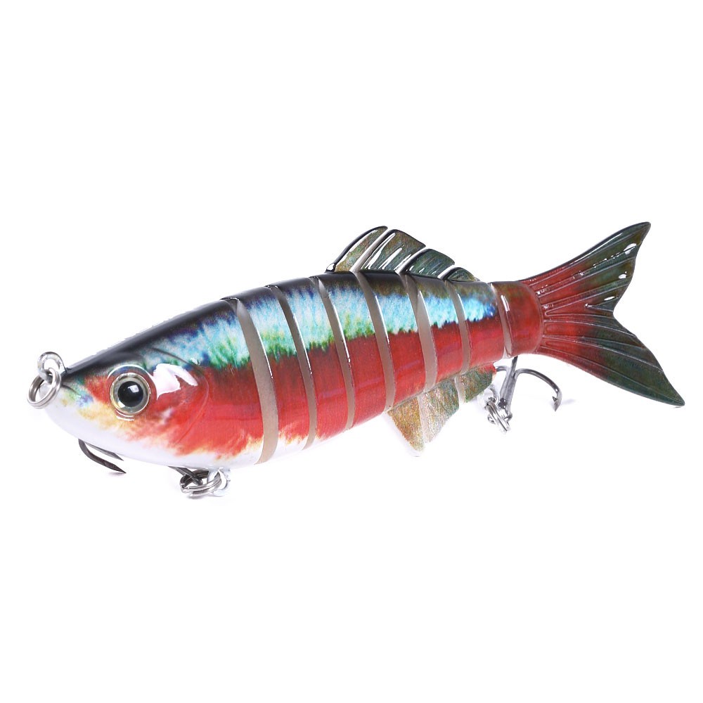 HENGJIA New 1PCS 11cm/22.5g Umpan Pancing Minnow Fishing Lures Wobblers 8 Segments Swimbait Hard Crankbait Fishing Bait Tackle