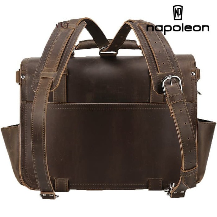 Tas Selempang Kulit Asli Crazy Horse Leather - SUMMIT by Napoleon