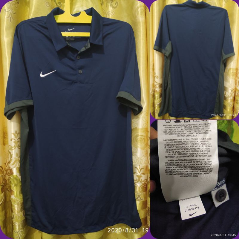 Kaos Tshirt Polo Shirt Nike Navy Original