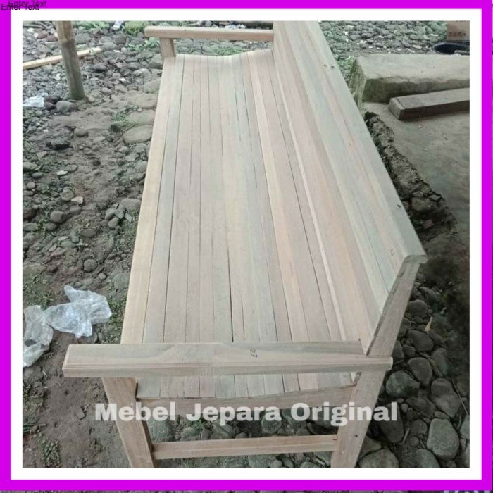 kursi teras kursi panjang kursi taman lincak kayu bengkirai Murah Original