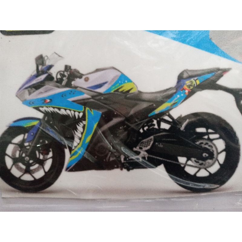 STIKER STRIPING VARIASI YAMAHA R 25 MODEL HIU