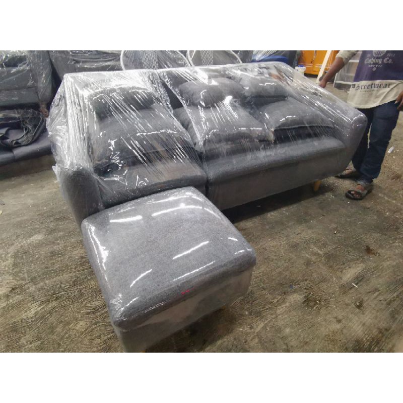 sofa L dobel minimalis