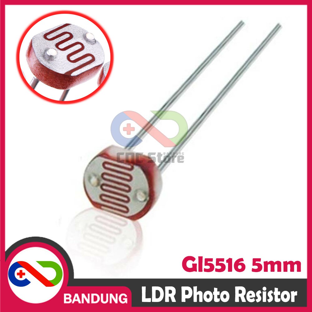 LDR GL5516 5MM PHOTORESISTOR PHOTO RESISTOR GL 5516