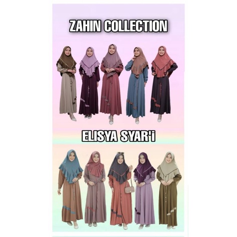 gamis syari set khimar zahin azzura