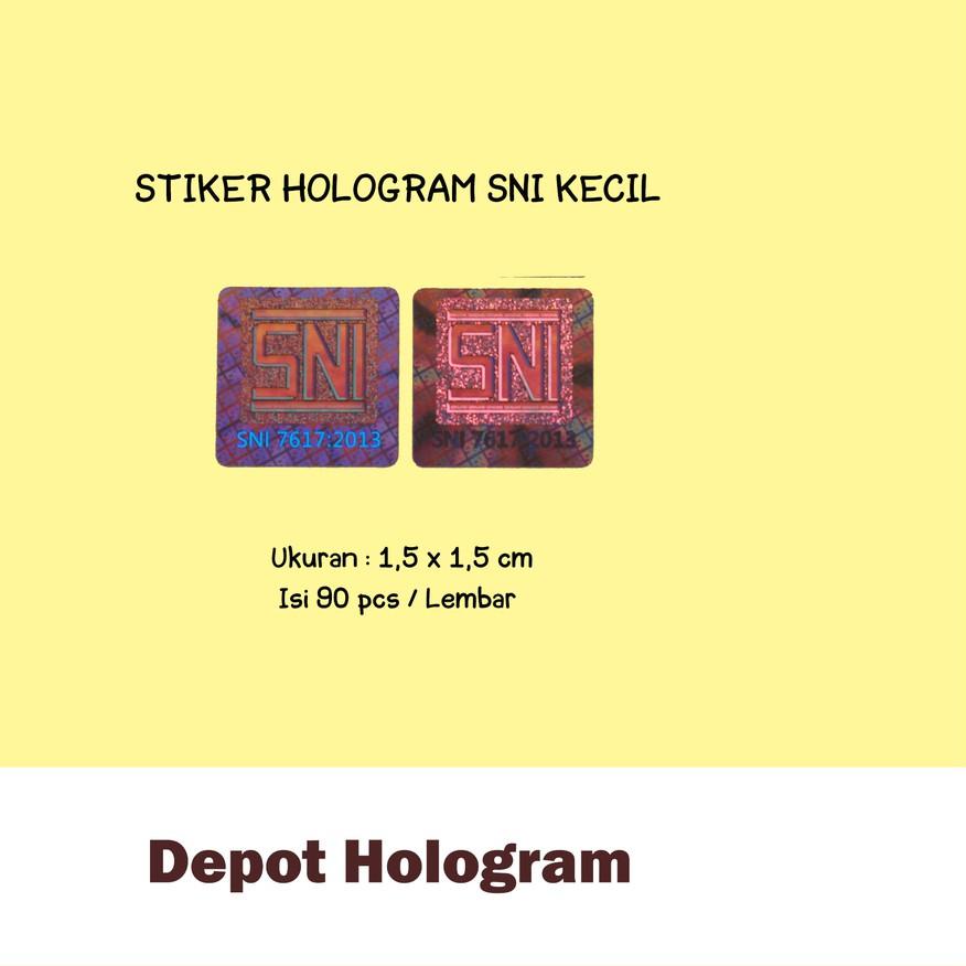 

[COD] Stiker Hologram SNI Kecil 1,5 x 1,5 cm