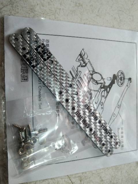 Rep Tamiya 95307 HGC Reinforcing Plate / Stick Silver 1.5mm