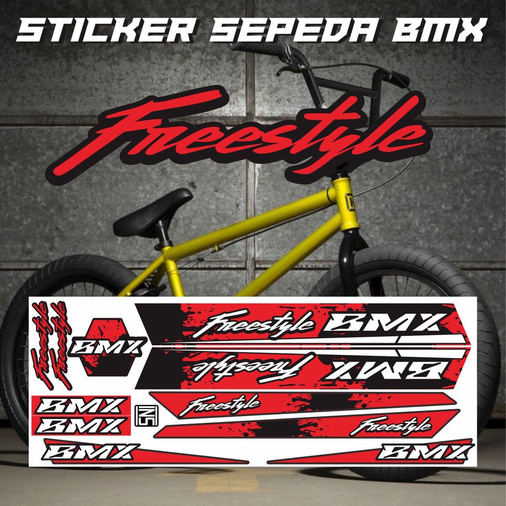 VARIASI STICKER SEPEDA BMX VARIASI / VARIASI DECAL STICKER SEPEDA BMX / BMX FREESTYLE 01