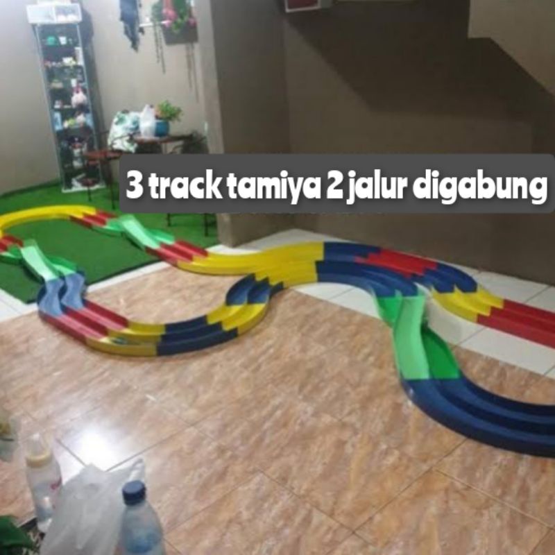 Track Tamiya 2 Jalur - Jalanan Mobil Balap Trek 4wd