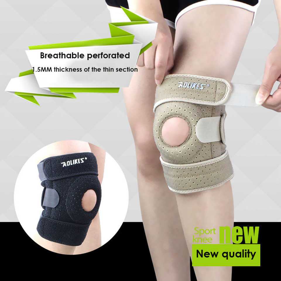 AOLIKES Pelindung Lutut Olahraga Knee Support Fitness A-7906