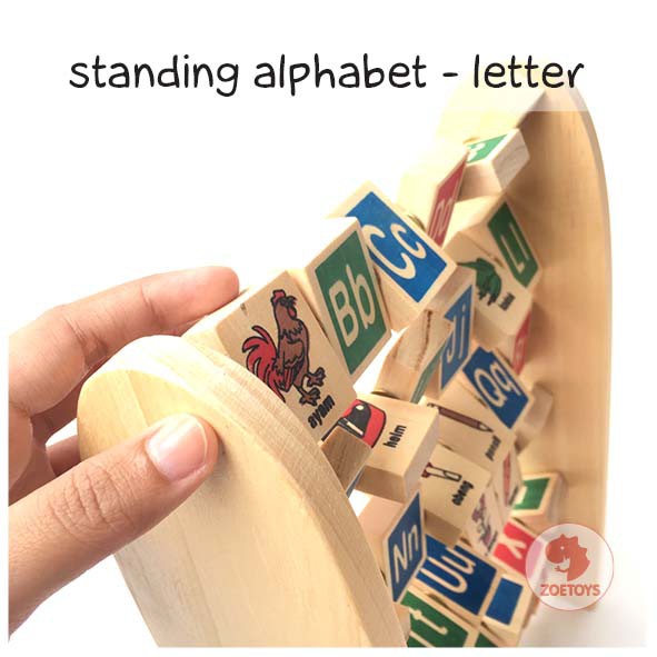 Zoetoys Standing Alphabet Hijaiyah | Alphabet Berdiri Indonesia Mainan Alat Peraga Edukasi Anak