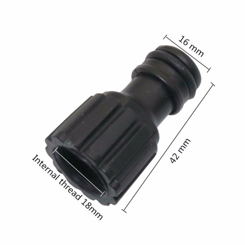 KONEKTOR POMPA DC 12V HITAM 18MM soket quick realease connector female l