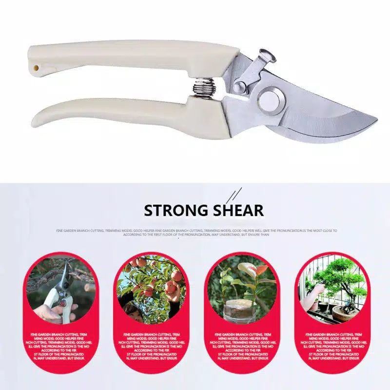 Gunting Dahan Ranting Bunga Bengkok peralatan berkebun taman garden tools tanaman bonsai cutting new ( Gunting warna plastik )