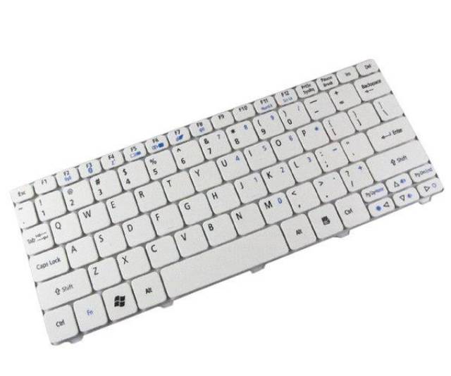 Keyboard Acer Aspire One Happy 2 D255 D257 D260 D270 532H 522 PUTIH