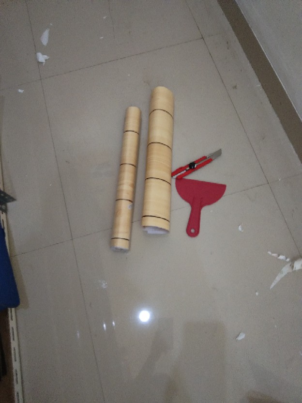 Wallpaper Sticker Dinding Kayu Kuning