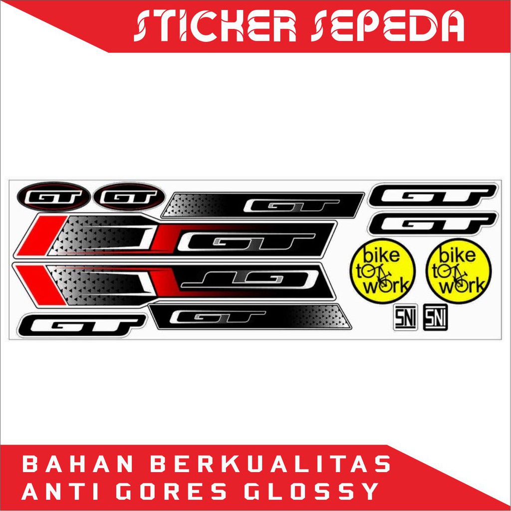 STICKER SEPEDA GT- STICKER SEPEDA MEREK GT - 01 - SAHILA STICKER