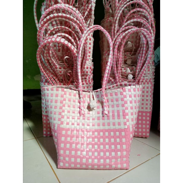 

NTJ//Tas Anyaman Plastik Warna/Box/Kubus/COD/Hantaran/Souvenir/Bingkisan