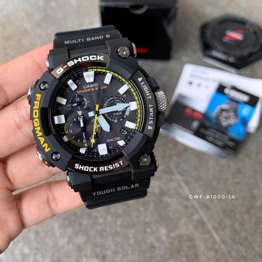 Casio G-Shock Frogman GWF-A1000-1A Tough Solar Black Original