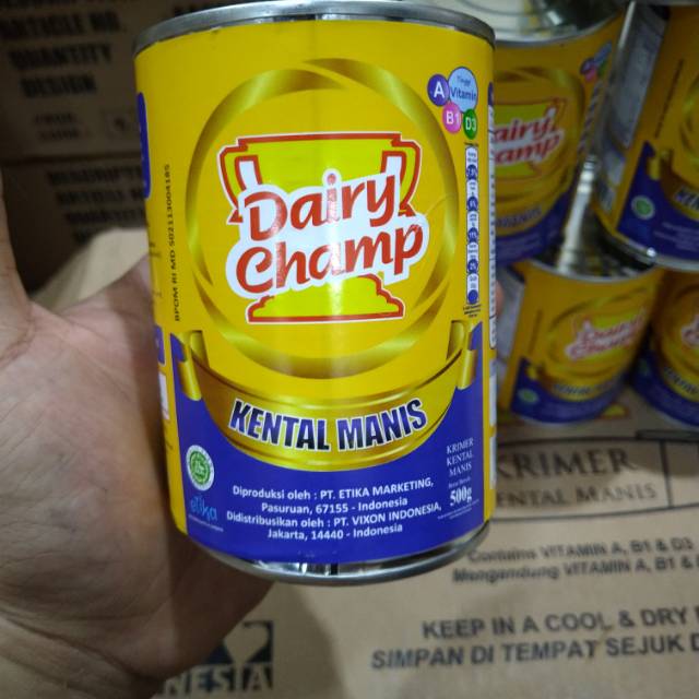 

Dairy Champ 480g / Dairychamp Krimer Susu Kental Manis 480gr
