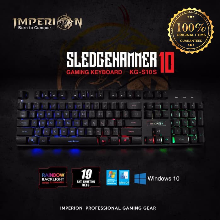 Keyboard Gaming Imperion Sledgehammer 10 Backlight KG-S10B Original