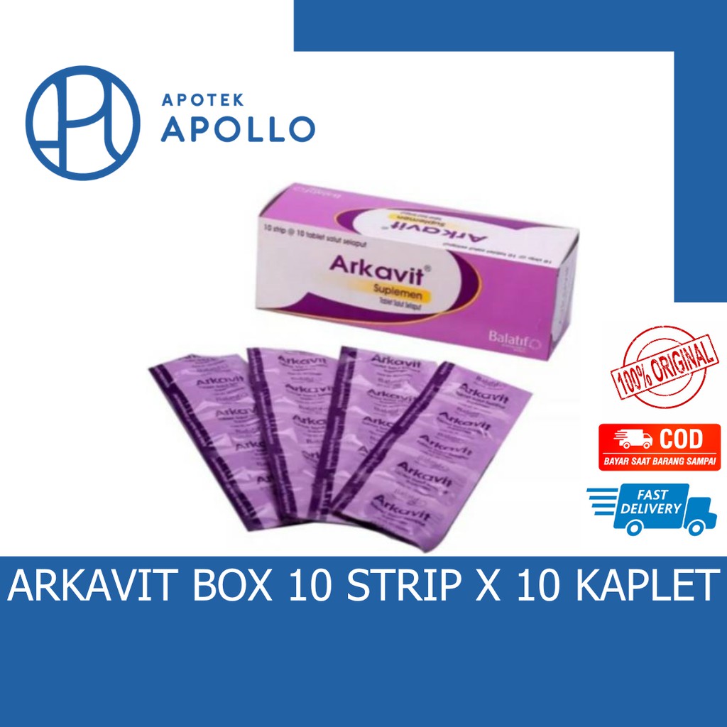 ARKAVIT UNGU PER BOX ISI 10 STRIP MULTIVITAMIN