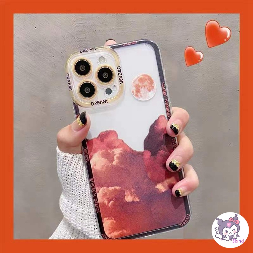 Redmi 12C 10C 10A 10 Redmi Note 12 11 11s 10s 10 9 8 7Pro 9T 9C 9A 9 A1 Xiaomi 11 Lite 12 11T 10T Poco F3 M3 M4 F3 X3 X4Pro Fashion Sunset Soft Lens Case Soft TPU Protective Cover