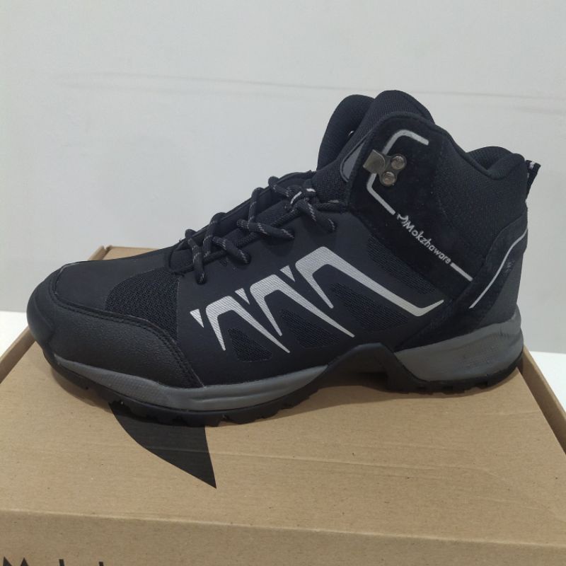 Sepatu gunung hiking Mokzhaware breathe black outdoor original sepatu gunung