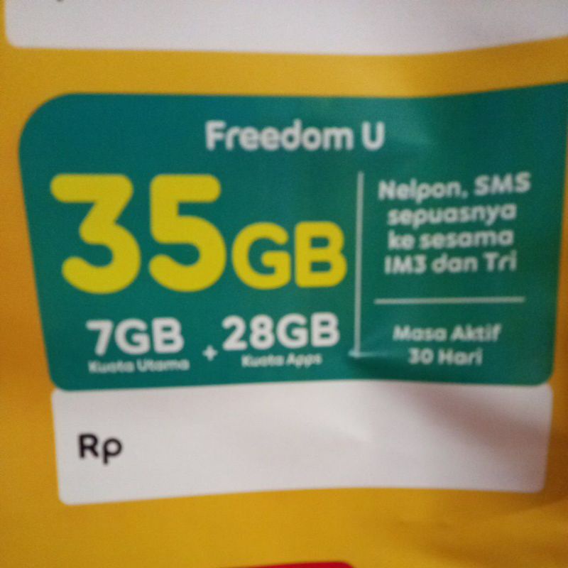 PERDANA INDOSAT UNLIMITED 35GB