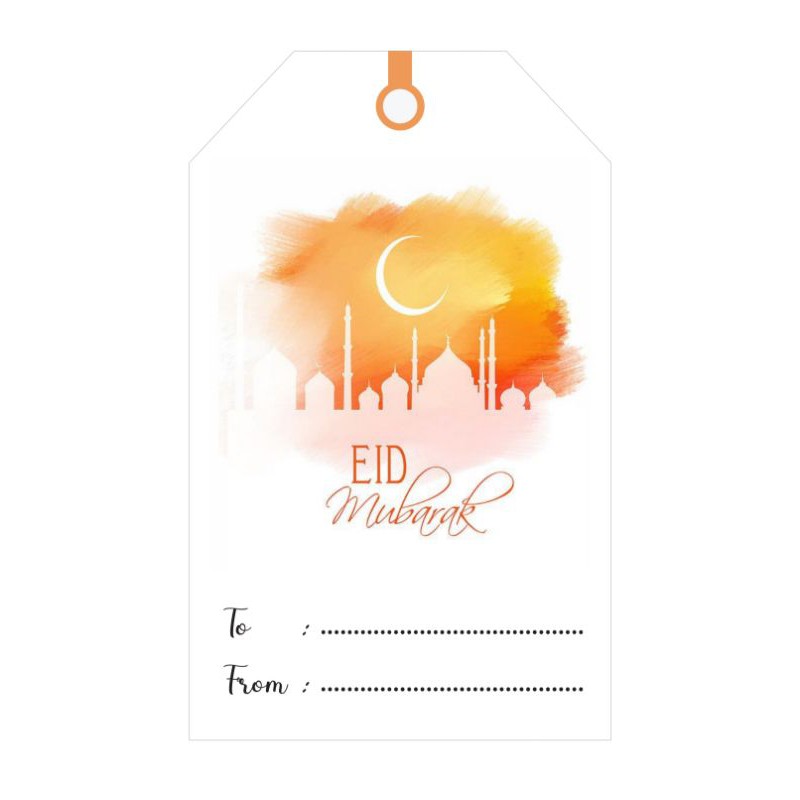 

label hampers lebaran Tipe A model hangtag isi 60pcs