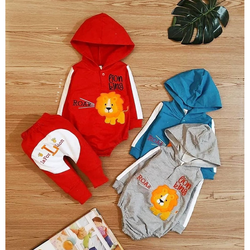 Klik Mds Setelan Jumper Anak Bayi Laki-laki Joger 1928 1 Ukuran Usia 0-6 Bulan