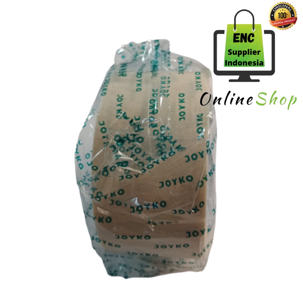 

JOYKO 1 buah isolasi double tape 48 mm x 15 yard solasi doubletip tip 2 inch core biru perekat bolak balik dua sisi per rol - enc.sup