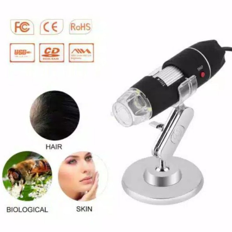 1600x zoom Digital microscope skin analyzer face & hair komputer and biological