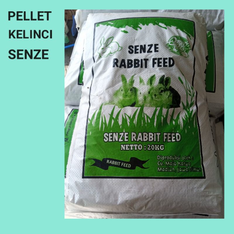 Pellet kelinci/pakan kelinci merk SENZE berat 1kg