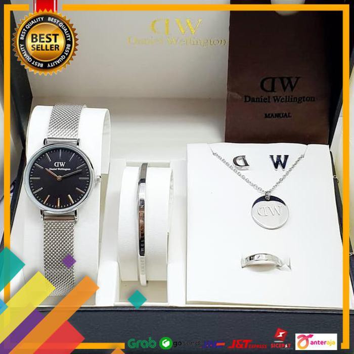 HOT SALE.. JAM DW SATU SET /FULL SET GELANG KALUNG ANTING ..TERLARIS