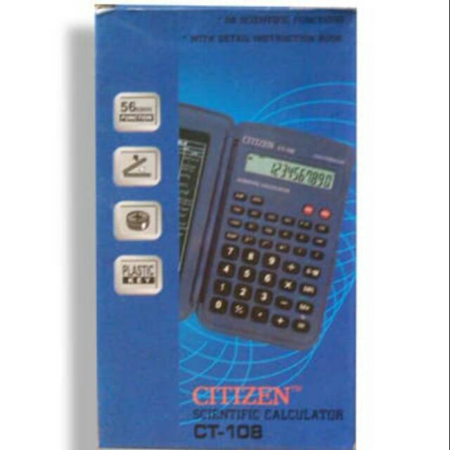

KALKULATOR/CALCULATOR ILMIAH/SCENTIFIC/CITIZEN CT-108#READY