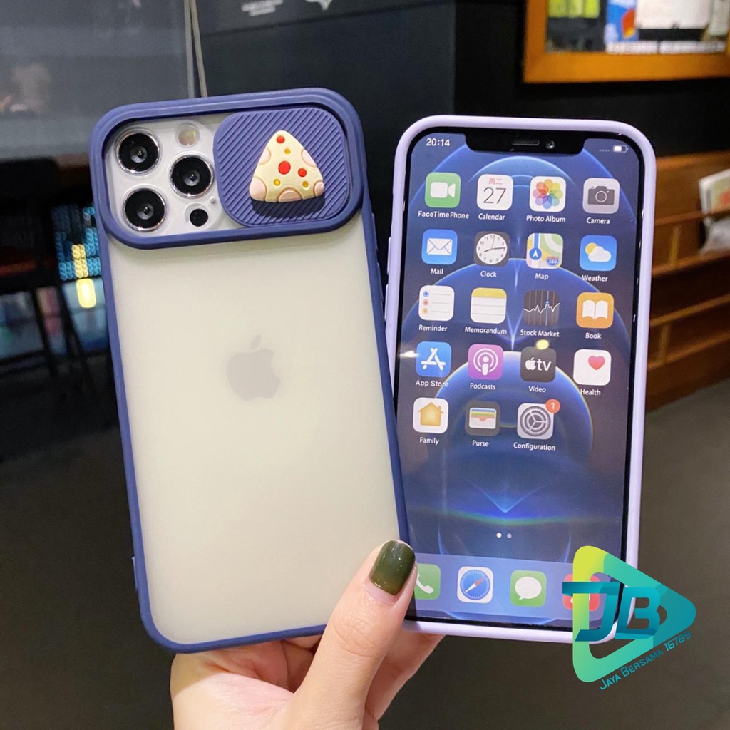 SOFTCASE SLIDE PELINDUNG KAMERA CHEESE 3D IPHONE 6 6+ 7 7+ 8 8+ SE 2020 X XR XS MAX 11 12 13 MINI PRO MAX JB5093