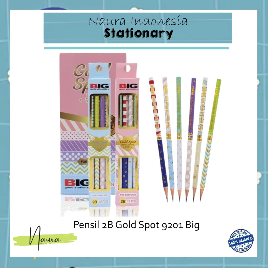 

PENSIL 2B GOLD SPOT 9201 BIG | PACK