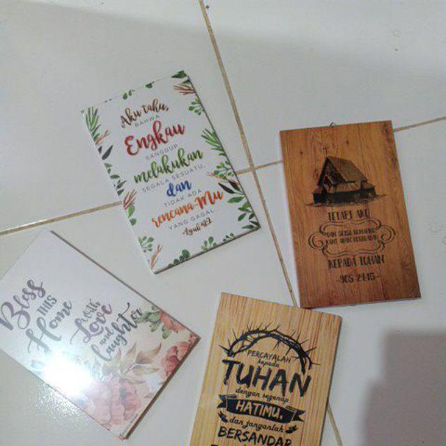 Hiasan Dinding Rohani Kristen Doa Bapa Kami Uk 12,5x20cm