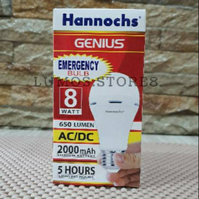 Lampu LED AC/DC Hannochs 8 Watt GENIUS