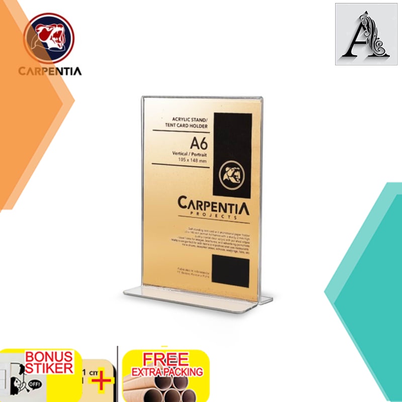 

Murah Acrylic Standing Tipe T/ A6 Vertikal 105x148 cm/ Tent Card Akrilik
