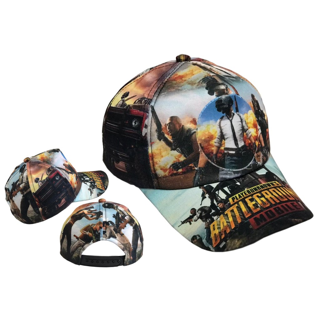 Topi Anak laki laki ff Freefire Full print / Topi mobile legend / topi pubg terbaru [ COD ]