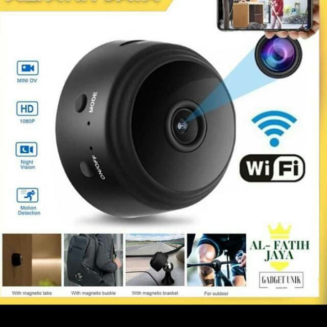 KAMERA PENGINTAI IP Mini Spy Camera WiFi Hidden MAGNET A9 CAMERA 8MP Wireless HD 1080P wifi Kamera bisa pantau luar kota dijamin mantap 100%  MANTAP