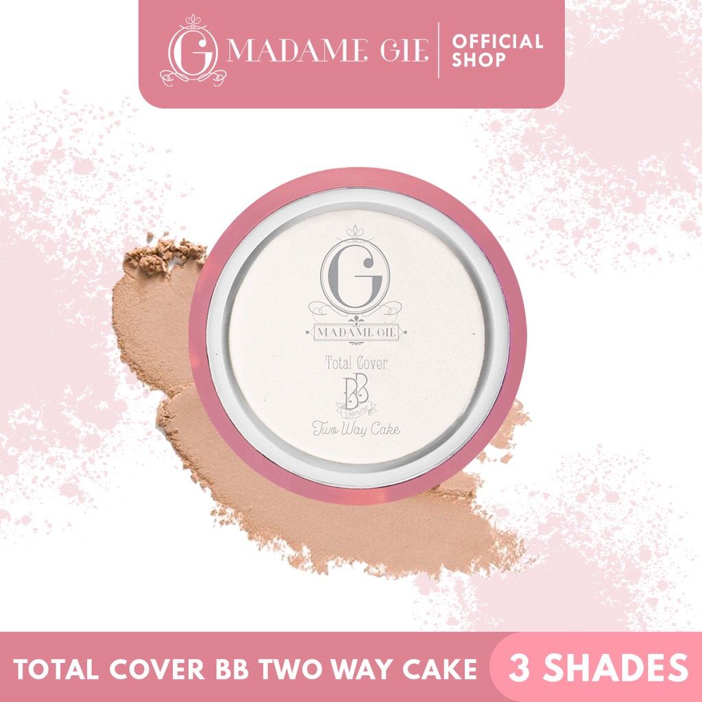 LIZBEAUTY - Madame Gie Total Cover BB Two Way Cake - Bedak Padat