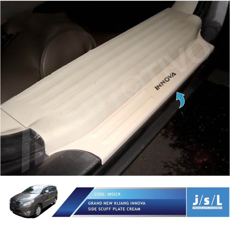 Sillplate / Door Sill Plate Samping Innova Grand / NEW / Old Cream