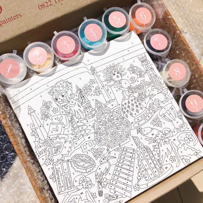 

Paint By Numbers [Heritage] | ByPainters | Painting Kit | 20x20 cm