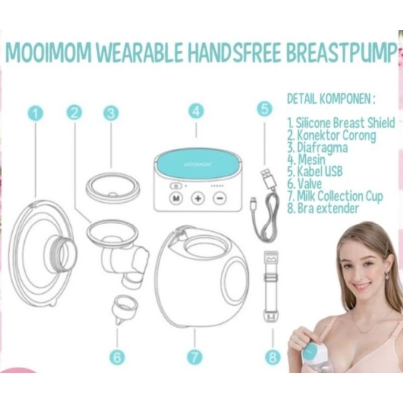 Sparepart Diafragma Mooimom Handsfree / sparepart Pompa Asi Diaphragm / Diafragma silikon mooimom M2 Mooimom M3