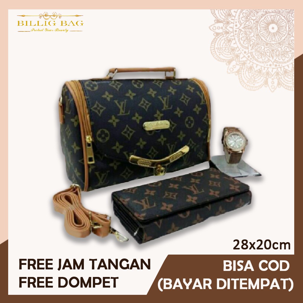 LV Tas Selempang Wanita 3 in 1 uk 28x20 cm Fashion Kekinian terbaru dan termurah  TA271