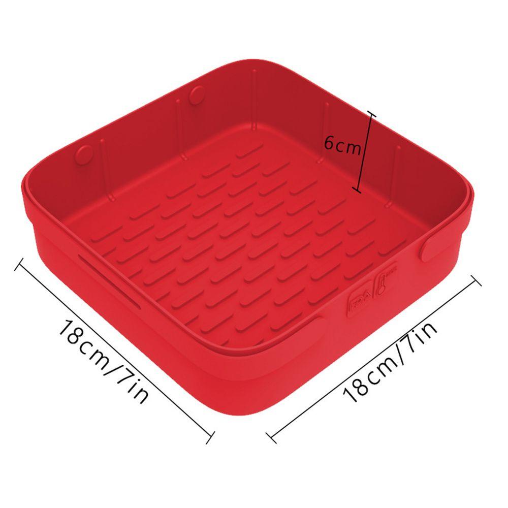 Top Square Silicone Pot Pengganti Memasak Reusable Pizza Plate Baking Basket