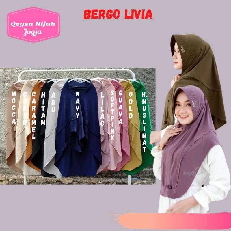 Jilbab instan Bergo instan Qeysa ORI Bergo Livia kode 154-2