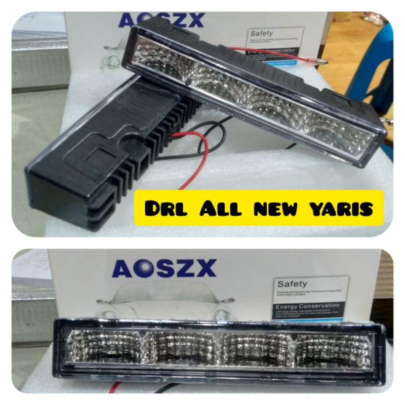 Lampu LED DRL Mobil Toyota All New Yaris